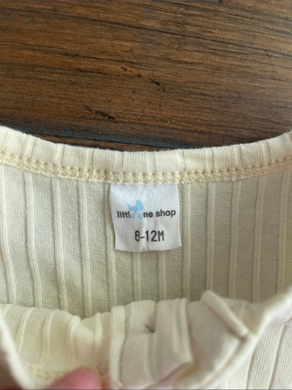 Ribbed Two-Piece Baby Set — Cream